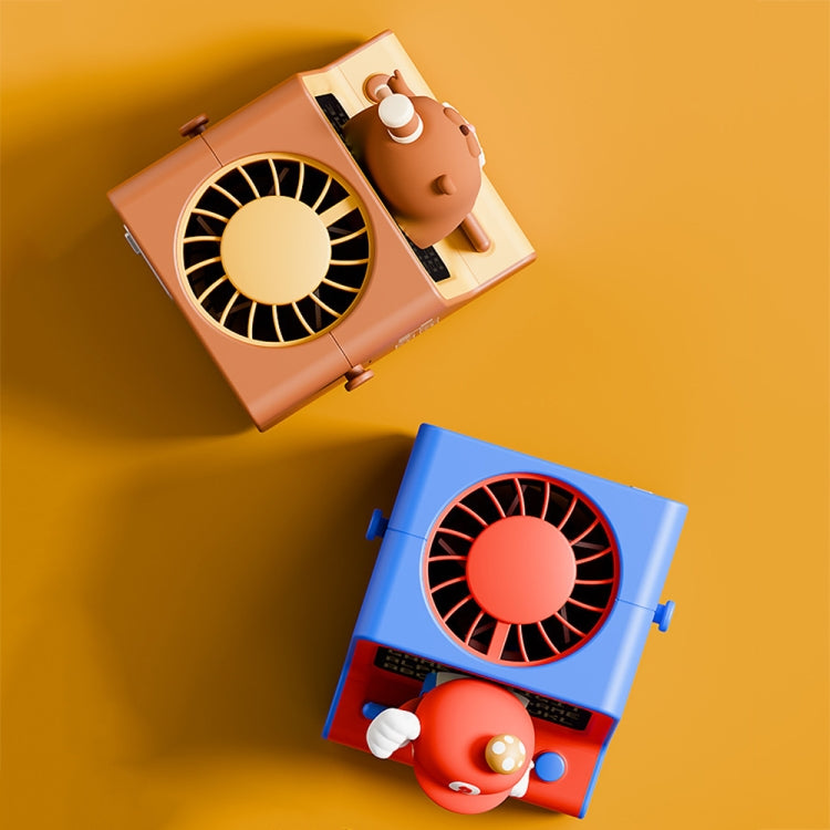 Cartoon Game Console Shape USB Charging Portable Bladeless Halter Fan(Beat Gophers) - Electric Fans by PMC TechLife | Online Shopping South Africa | PMC TechLife | Buy Now Pay Later Mobicred