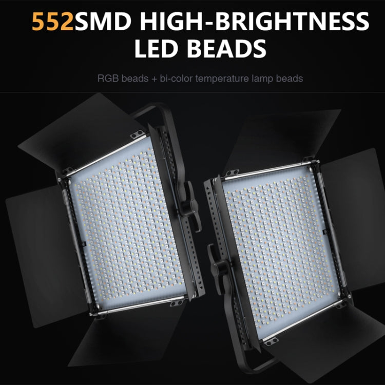 Pixel K80 RGB 45W 2600-10000K 552 LEDs Photography Fill Light Panel Lamp With LCD Display,US Plug Standard Set - free shipping - PMC TechLife - Order now!