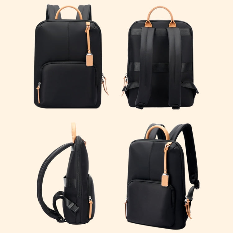 Bopai 62-126521 14-inch Laptop Thin and Light Business Waterproof Backpack(Black) - Backpack by Bopai | Online Shopping South Africa | PMC Jewellery | Buy Now Pay Later Mobicred