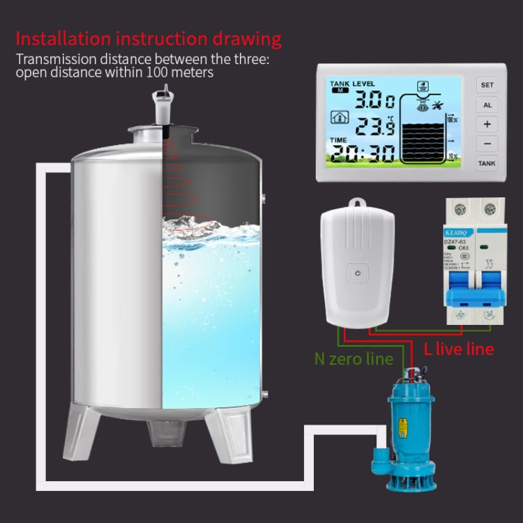 Underground Open Measurement Ultrasonic Liquid Level Meter(TS-FT001) - Water Leakage Alarm by PMc TechLife | Online Shopping South Africa | PMc TechLife | Buy Now Pay Later Mobicred