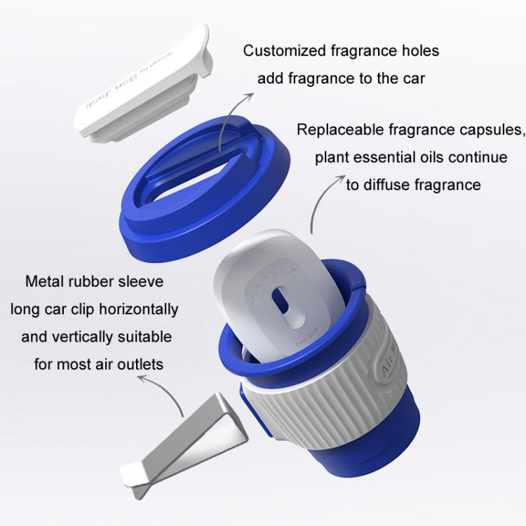 BEN.JACK 4pcs /Set Coffee Cup Air Outlet Aromatherapy Refill Tablets(Morning Lily) - Air Freshener by BEN.JACK | Online Shopping South Africa | PMC TechLife | Buy Now Pay Later Mobicred