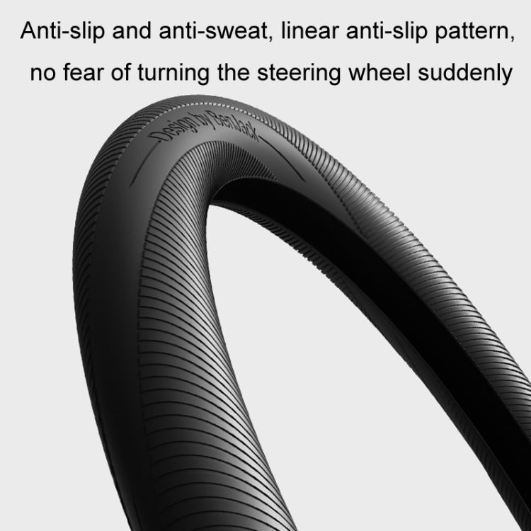 BEN.JACK Car Anti-slip Sweat-absorbent Liquid Silicone Steering Wheel Cover(Black) - Steering Wheel Accessories by BEN.JACK | Online Shopping South Africa | PMC Jewellery | Buy Now Pay Later Mobicred