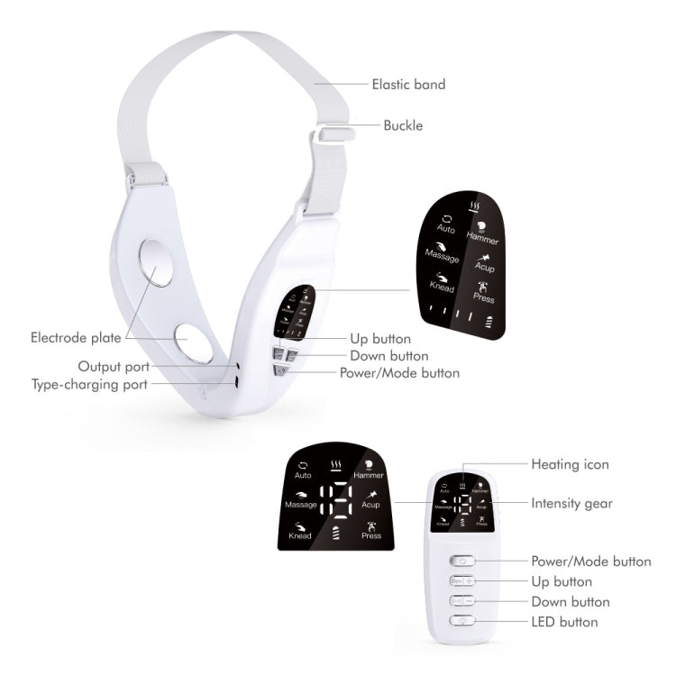 S1 EMS Microcurrent Colored Light Massage Beauty Instrument Remote Face Slimming Device(White) - Beauty Instrument by PMC TechLife | Online Shopping South Africa | PMC TechLife | Buy Now Pay Later Mobicred