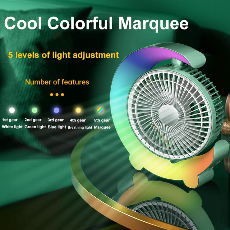 F11 USB Charging Cool Marquee Desktop Portable Fan(Sky Blue) - Electric Fans by PMC TechLife | Online Shopping South Africa | PMC TechLife | Buy Now Pay Later Mobicred