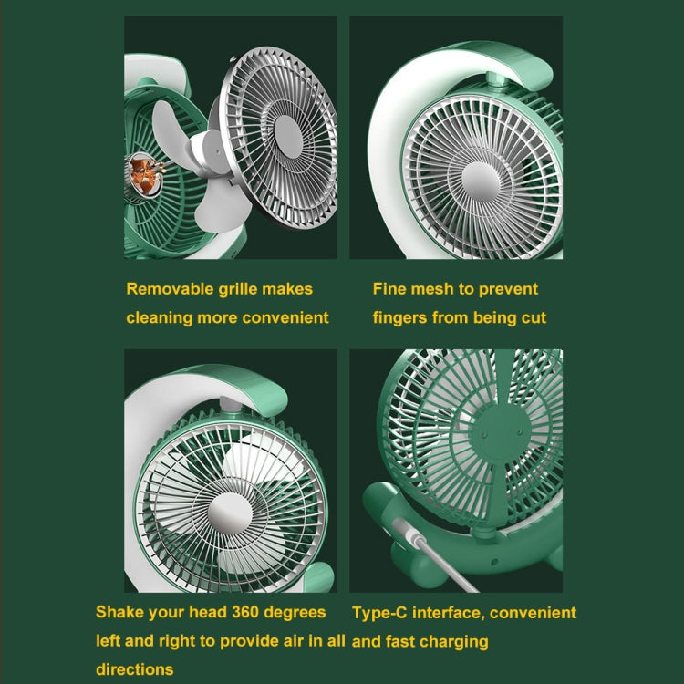 F11 USB Charging Cool Marquee Desktop Portable Fan(Mint Green) - Electric Fans by PMC Jewellery | Online Shopping South Africa | PMC Jewellery | Buy Now Pay Later Mobicred