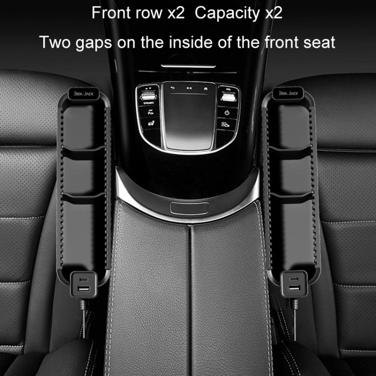 BEN.JACK Multifunctional Car Seat Gap Storage Box(Black) - free shipping - PMC TechLife - Order now!