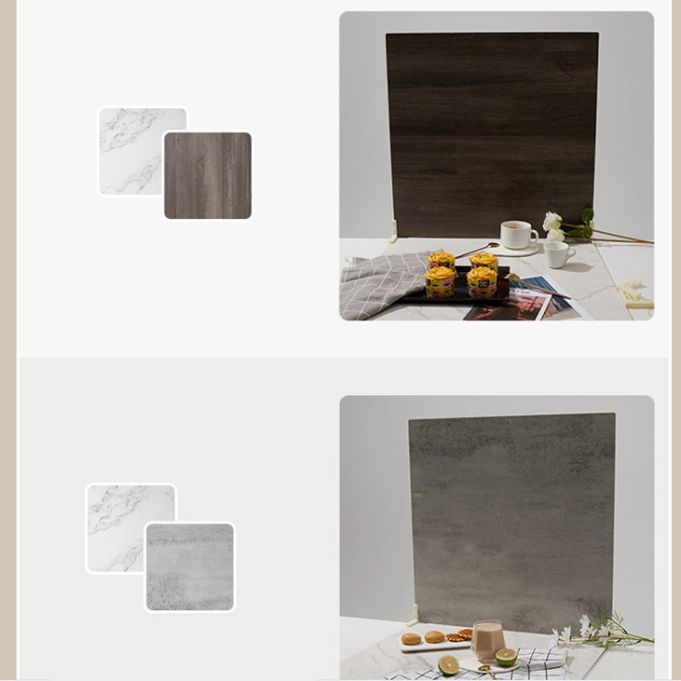 2pcs 60cm Double-Sided Background Board + 7pcs Backdrop Paper Photography Props Set, Spec: Set 5 - Solid Color by PMC TechLife | Online Shopping South Africa | PMC TechLife | Buy Now Pay Later Mobicred