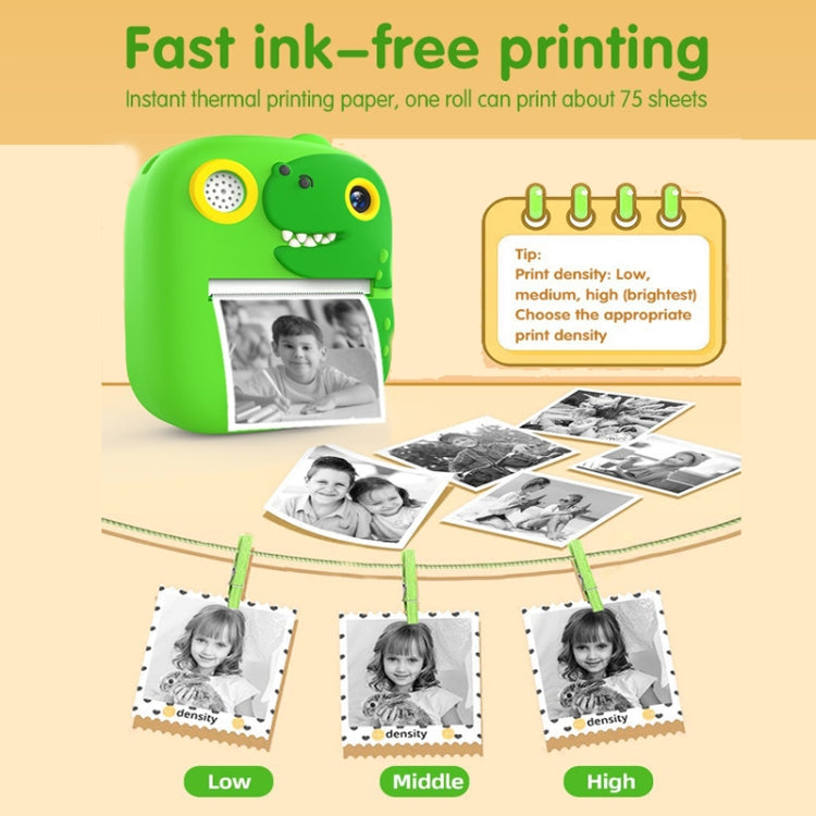 2.4 Inch 1080P HD Instant Printing Camera Children Thermal Printer With 32G TF Card(Green) - Children Cameras by PMC Jewellery | Online Shopping South Africa | PMC Jewellery | Buy Now Pay Later Mobicred