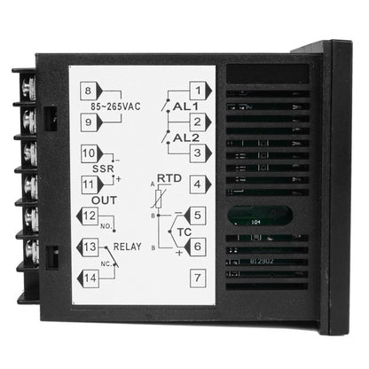 SINOTIMER MC701 Universal Input Short Case PID Intelligent Temperature Controller Meter Heating Cooling Relay SSR Solid State Output - Thermostat & Thermometer by SINOTIMER | Online Shopping South Africa | PMC Jewellery | Buy Now Pay Later Mobicred