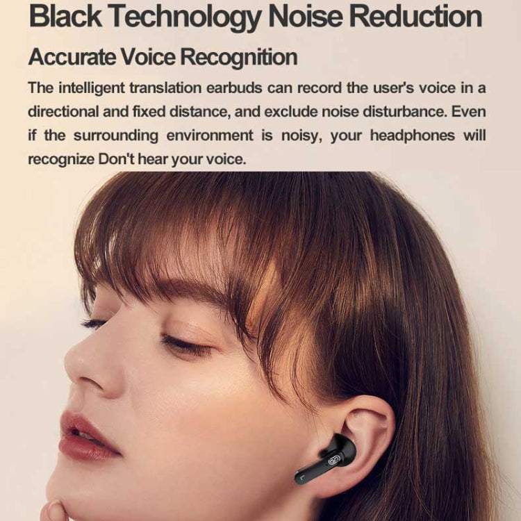 Hishell Y113 Smart Voice Translator Earphone Wireless Earbuds Real Time Instant Online 40 Languages Translate Earphone(Black) - free shipping - PMC TechLife - Order now!