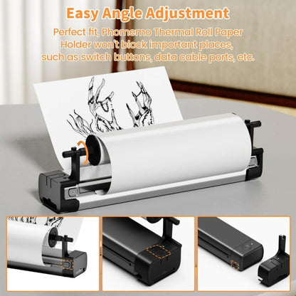 Phomemo M08F Printer Holder For Letter Rolls Thermal Paper - Printer Accessories by Phomemo | Online Shopping South Africa | PMC Jewellery | Buy Now Pay Later Mobicred