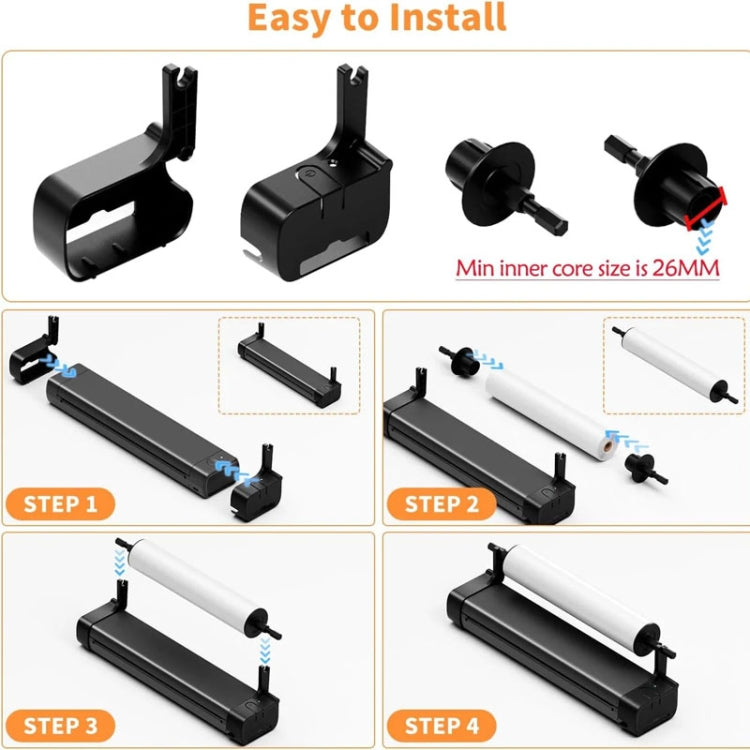 Phomemo M08F Printer Holder For Letter Rolls Thermal Paper - Others by Phomemo | Online Shopping South Africa | PMC TechLife | Buy Now Pay Later Mobicred