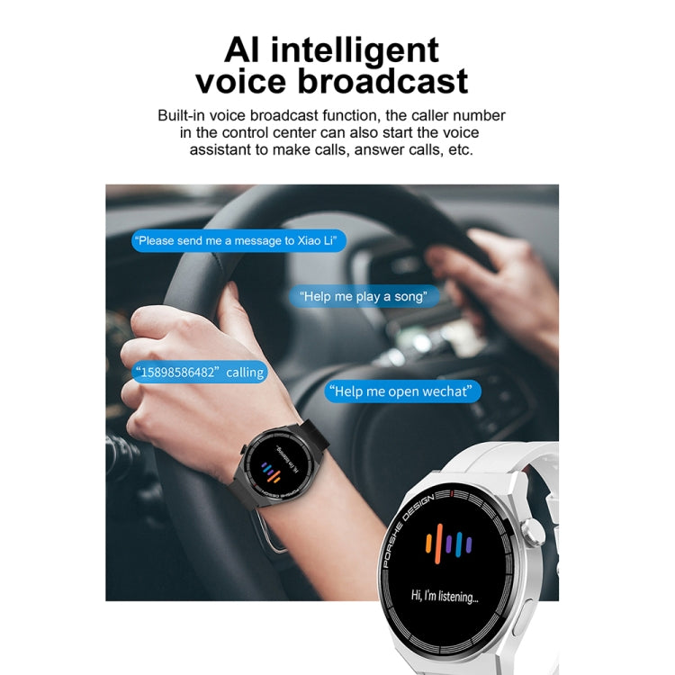 GT3Pro 1.28-Inch Health Monitoring Bluetooth Call Smart Watch With NFC, Color: Silver Three-bead Steel - Smart Watches by PMC Jewellery | Online Shopping South Africa | PMC Jewellery