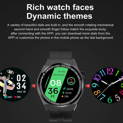 GT3Pro 1.28-Inch Health Monitoring Bluetooth Call Smart Watch With NFC, Color: Brown Leather - Smart Watches by PMC Jewellery | Online Shopping South Africa | PMC Jewellery