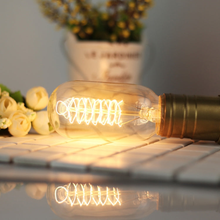 4pcs /Box T45 LED Lamp Fixture Illuminator Vintage Lights, Power: 220V 40W(Spiral Gold) - free shipping - PMc TechLife - Order now!