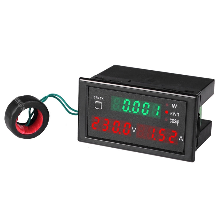 SINOTIMER SPM001 AC LED Digital Voltmeter Frequency Factors Meter Power Monitor, Specification: AC200-450V 100A - Current & Voltage Tester by SINOTIMER | Online Shopping South Africa | PMC TechLife | Buy Now Pay Later Mobicred