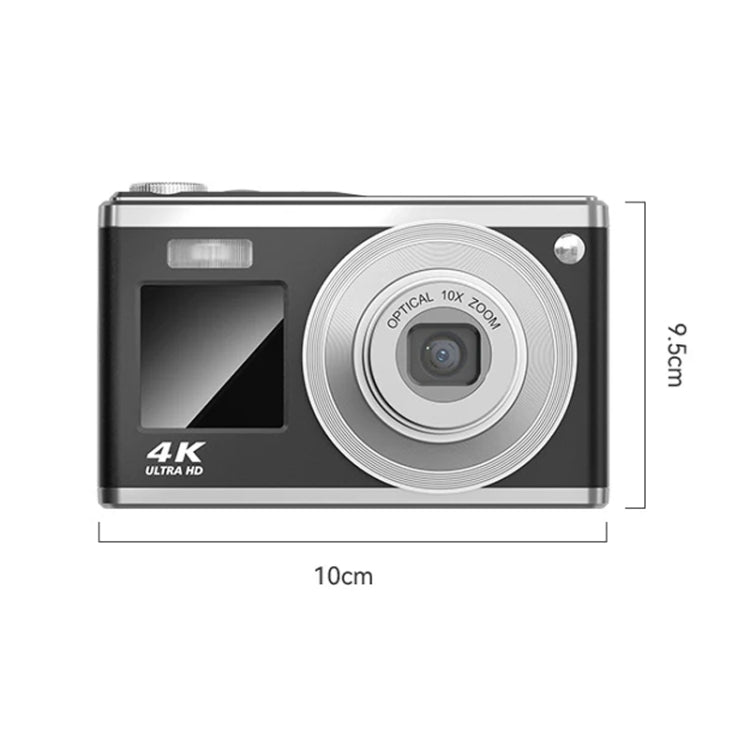 4K HD Optical Zoom Digital Camera 60MP Dual Screen Selfie Camera, No Memory(White) - Video Cameras by PMC TechLife | Online Shopping South Africa | PMC TechLife | Buy Now Pay Later Mobicred