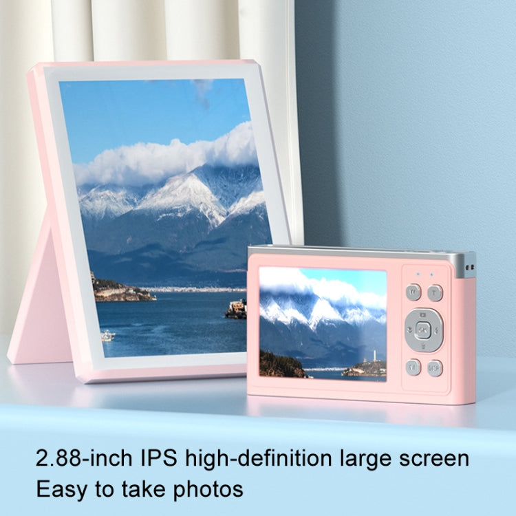 50 MP HD Camera 4K Video Retro Vlog Self-Shooting Camera(Pink) - Video Cameras by PMC TechLife | Online Shopping South Africa | PMC TechLife | Buy Now Pay Later Mobicred