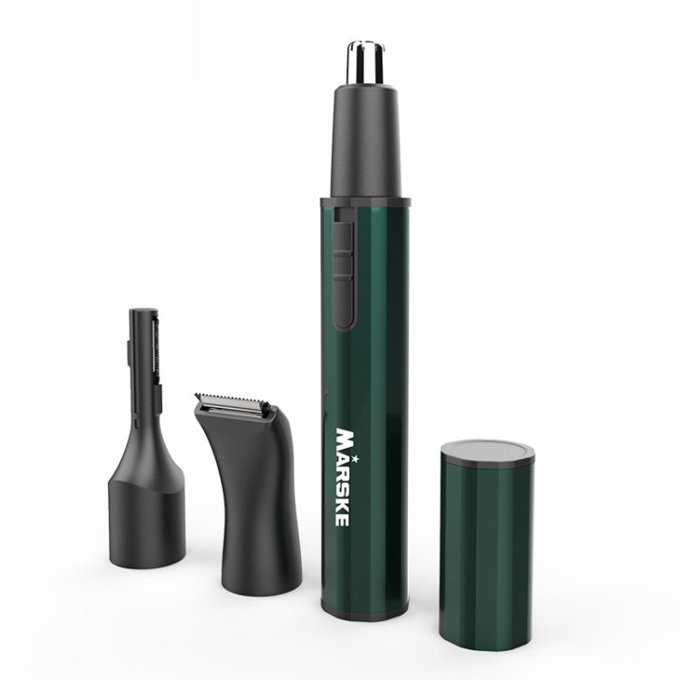 MARSKE  MS-7111 3 In 1 Electric Nose Hair Trimmer Type-C Rechargeable Grooming Instrument(Green) - Hair Removal by MARSKE | Online Shopping South Africa | PMC TechLife | Buy Now Pay Later Mobicred
