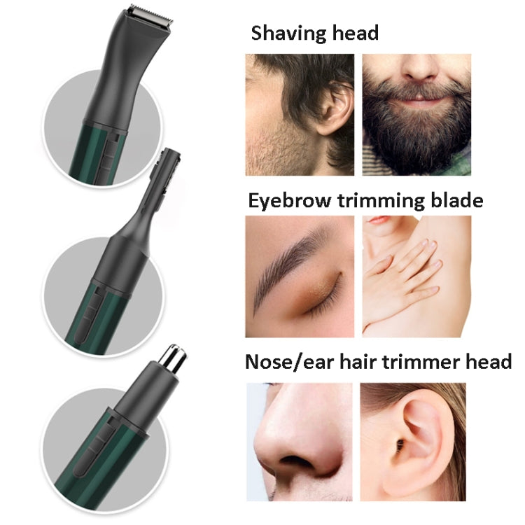 MARSKE  MS-7111 3 In 1 Electric Nose Hair Trimmer Type-C Rechargeable Grooming Instrument(Black) - free shipping - PMC TechLife - Order now!