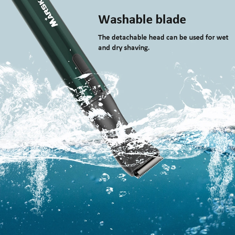 MARSKE  MS-7111 3 In 1 Electric Nose Hair Trimmer Type-C Rechargeable Grooming Instrument(Green) - Hair Removal by MARSKE | Online Shopping South Africa | PMC TechLife | Buy Now Pay Later Mobicred