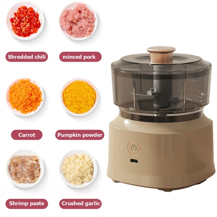 JRQ-01 Home Wireless Electric Meat Grinder Kitchen Garlic Pounder, Size: Long-press(Coffee) - free shipping - PMC TechLife - Order now!