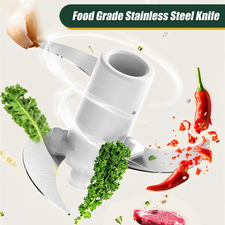 JRQ-01 Home Wireless Electric Meat Grinder Kitchen Garlic Pounder, Size: Double-click(Green) - Stirrer & Squeezer by PMC TechLife | Online Shopping South Africa | PMC TechLife | Buy Now Pay Later Mobicred