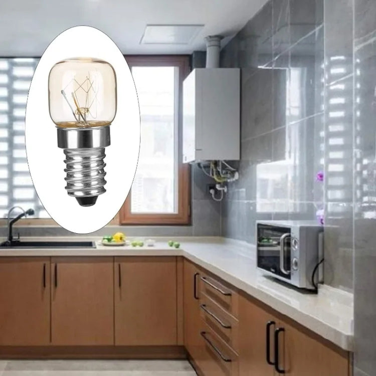 E14 Salt Crystal Lamps High Temperature Resistant Oven Light Bulb, Power: 25W Copper Nickel Plating Lamp Head(2700K Warm White) - free shipping - PMc TechLife - Order now!