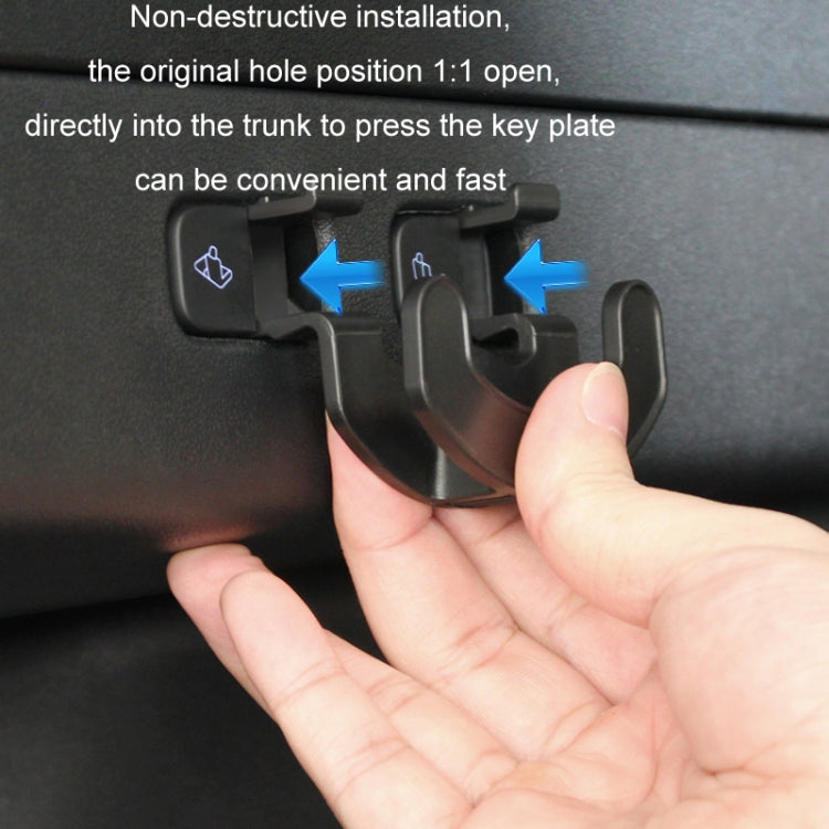 For Tesla Model Y Trunk Seat Button Hook(Black) - Auto Fastener & Clips by PMC Jewellery | Online Shopping South Africa | PMC Jewellery | Buy Now Pay Later Mobicred