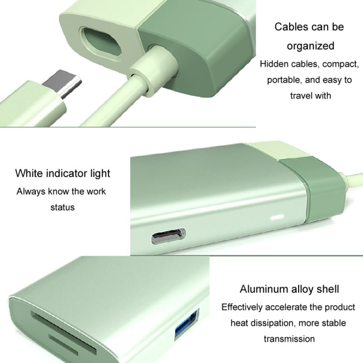 BS7A 7 In 1 Type-C Docking Station Multi-Function USB Hub Docking Station Converter(Gray) - USB HUB by PMC Jewellery | Online Shopping South Africa | PMC Jewellery | Buy Now Pay Later Mobicred