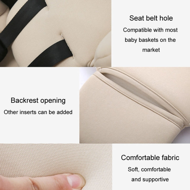 Infant Safety Seat Cushion Four Seasons Universal Stroller Lumbar Protection Pads(Black) - Strollers Accessories by PMc TechLife | Online Shopping South Africa | PMc TechLife | Buy Now Pay Later Mobicred
