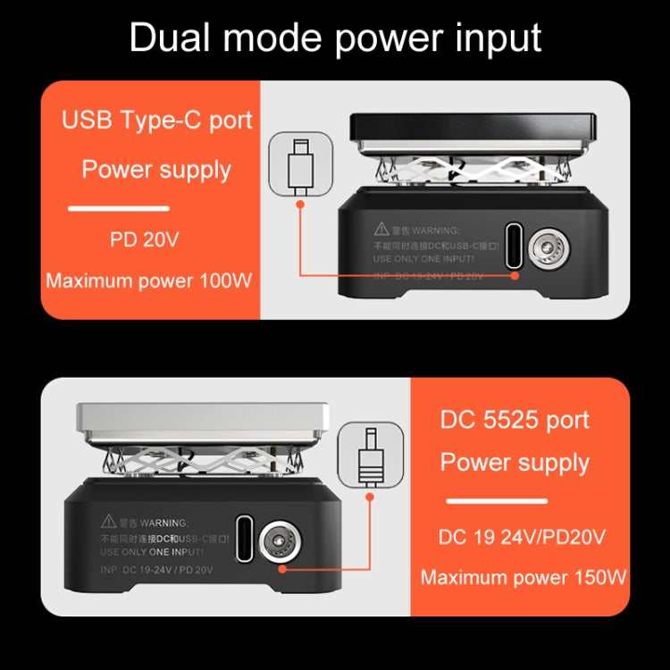 MINIWARE MHP50 Support PD/DC Power Supply 150W High Power Mini Thermostat Heating Station, Model: B5 - free shipping - PMC TechLife - Order now!