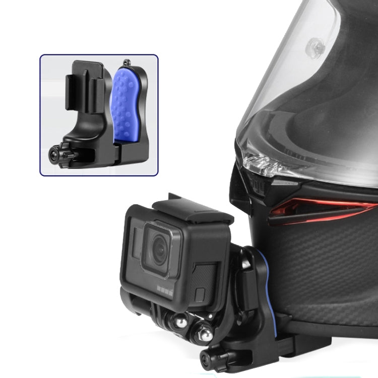 Motorcycle Helmet Chin Clamp Mount for GoPro Hero Series DJI Osmo Action, SJCAM Cameras, Spec: Set 2 - free shipping - PMC TechLife - Order now!