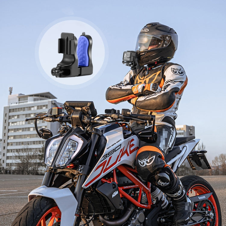 Motorcycle Helmet Chin Clamp Mount for GoPro Hero Series DJI Osmo Action, SJCAM Cameras, Spec: Set 1 - Helmet Mount by PMC TechLife | Online Shopping South Africa | PMC TechLife | Buy Now Pay Later Mobicred