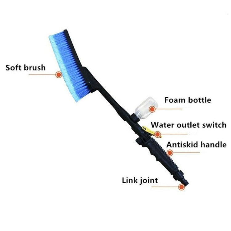 Car Wash Brush Head Soft Bristle Long Handle Brush Spray Foam Bottle Set(3 In 1) - Car washing supplies by PMC TechLife | Online Shopping South Africa | PMC TechLife