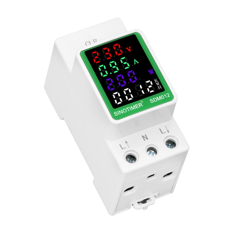 SINOTIMER DIN Rail AC Digital Display Current Voltage Power Electricity Multi-Function Tester, Model: SDM012-1 - Current & Voltage Tester by SINOTIMER | Online Shopping South Africa | PMC TechLife | Buy Now Pay Later Mobicred