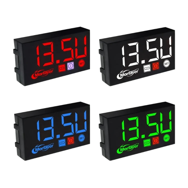 Compact LED Digital Display Time Voltmeter, Specification: 2 in 1 Temperature White - free shipping - PMC TechLife - Order now!