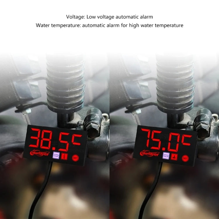 Compact LED Digital Display Time Voltmeter, Specification: 3 in 1 Blue - Electrical Instruments by PMC TechLife | Online Shopping South Africa | PMC TechLife | Buy Now Pay Later Mobicred