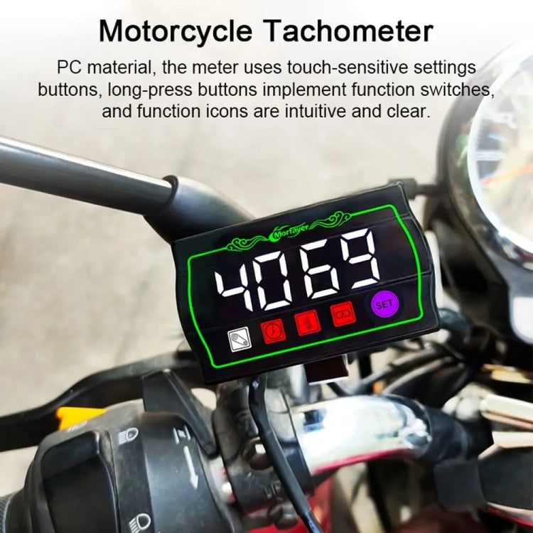 4 in 1 Ambient Temperature Gauge Morfayer Locomotive Intelligent Multi-function Tachometer - Electrical Instruments by Morfayer | Online Shopping South Africa | PMC TechLife | Buy Now Pay Later Mobicred