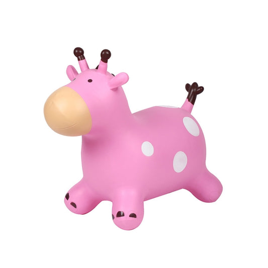 Kids Entertainment Deer Wizard Jumping Horse Rider Baby Outdoor Inflatable Toys(Pink) - Toy Sports by PMC Jewellery | Online Shopping South Africa | PMC Jewellery | Buy Now Pay Later Mobicred