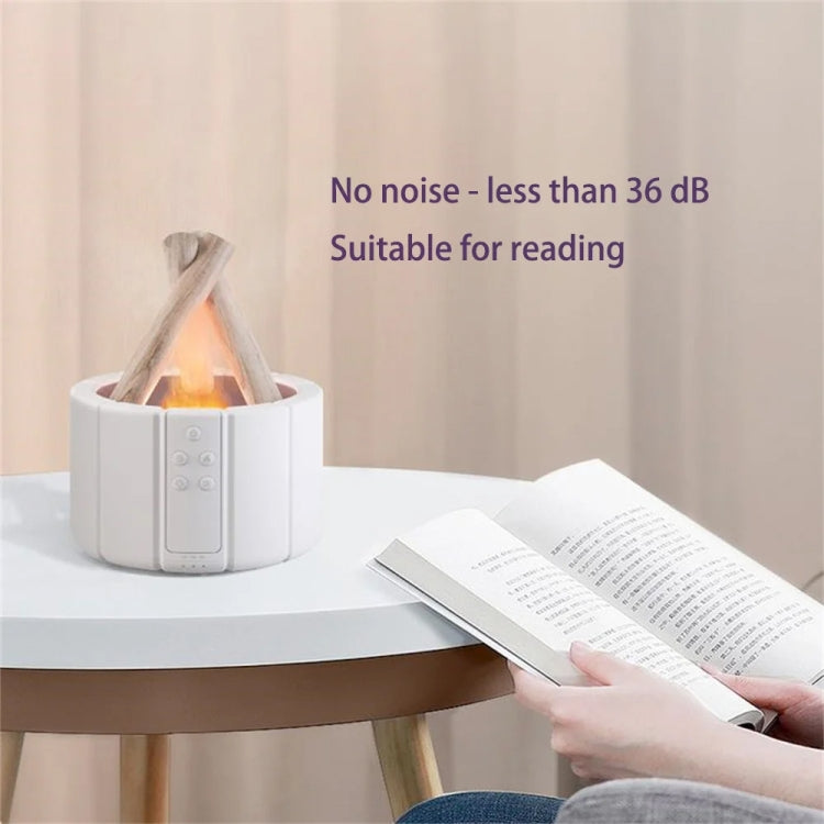 Bonfire Shaped Remote Control Aroma Diffuser Desktop Flame Humidifier, Color: Colorful White - free shipping - PMC TechLife - Order now!