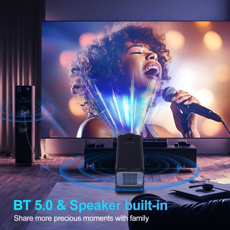 HY320 1080P 390ANSI 4K Android 11 Projector With Wifi 6 Bluetooth 5.0 Support Miracast / Airplay / DLNA EU Plug - LED Projector by PMC TechLife | Online Shopping South Africa | PMC TechLife