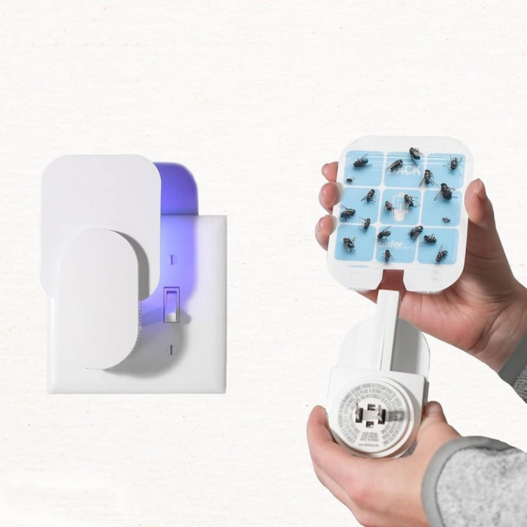 Plug-In Refillable Fly Trap For Flies, Moths, Gnats, And Other Flying Insects With 2 Glue Cards EU Plug(White) - Traps by PMC TechLife | Online Shopping South Africa | PMC TechLife | Buy Now Pay Later Mobicred