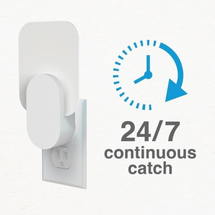 Plug-In Refillable Fly Trap For Flies, Moths, Gnats, And Other Flying Insects With 2 Glue Cards EU Plug(White) - Traps by PMC TechLife | Online Shopping South Africa | PMC TechLife | Buy Now Pay Later Mobicred