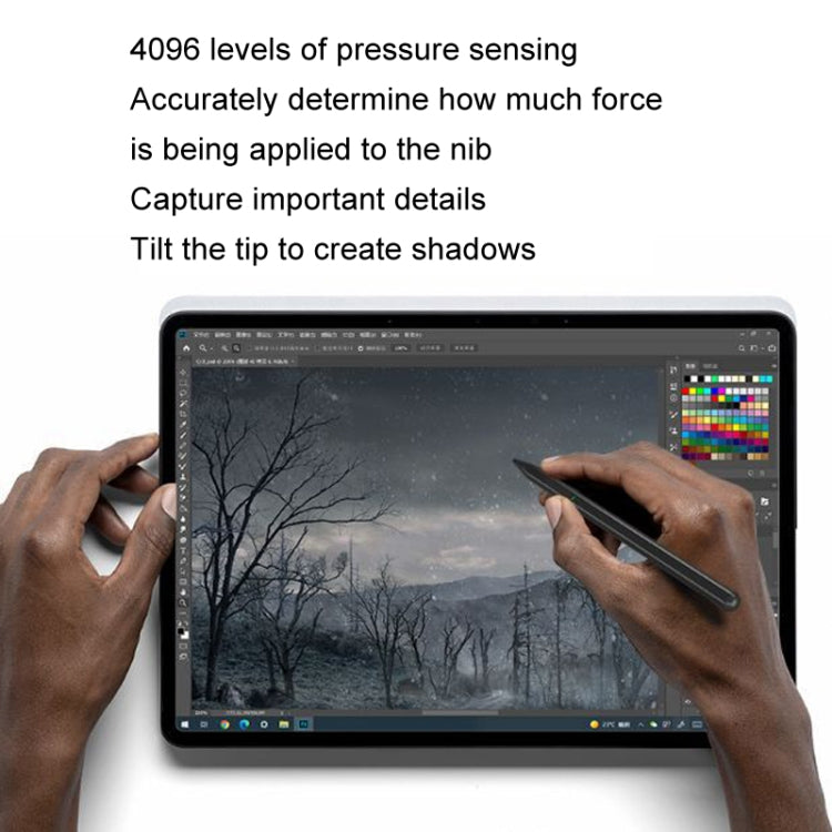 For Microsoft Surface 4096 Pressure Sensitive MPP2.0 Anti-false Touch Pressure Sensitive Capacitive Pen(Silver) - free shipping - PMC TechLife - Order now!