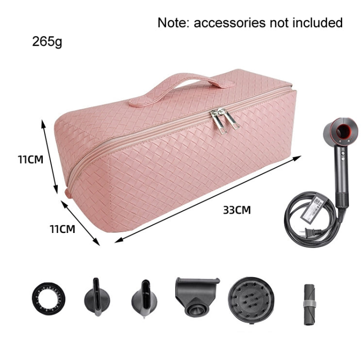 For Dyson Hair Dryer Curling Wand Portable Storage Bag, Color: Pink PU Waterproof Fabric - Dyson Accessories by PMC Jewellery | Online Shopping South Africa | PMC Jewellery