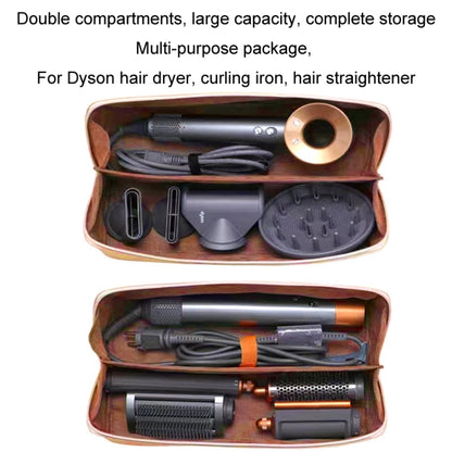 For Dyson Hair Dryer Curling Wand Portable Storage Bag, Color: Black+Gold Zipper - Dyson Accessories by PMC Jewellery | Online Shopping South Africa | PMC Jewellery