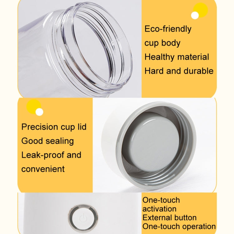 GUQi BSY002 Portable Mini Juicer Wireless Charging Juice Machine(White) - free shipping - PMC TechLife - Order now!