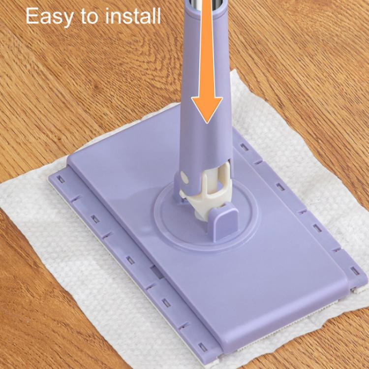 Washcloth Small Mop Lazy Person Hand-Free Automatic Paper Change Mini Floor Cleaner(White) - free shipping - PMc TechLife - Order now!