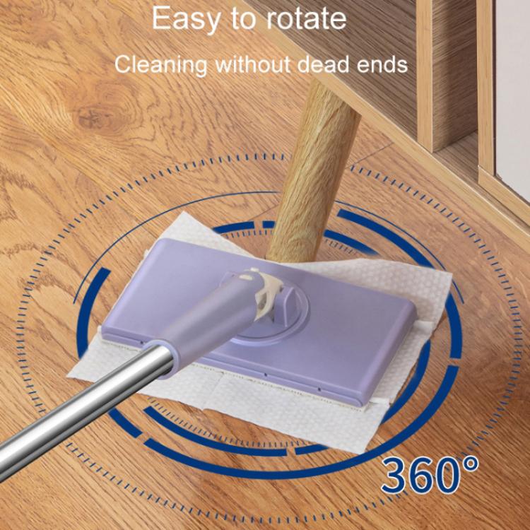 Washcloth Small Mop Lazy Person Hand-Free Automatic Paper Change Mini Floor Cleaner(Purple) - Handheld Cleaner & Mops by PMc TechLife | Online Shopping South Africa | PMc TechLife | Buy Now Pay Later Mobicred
